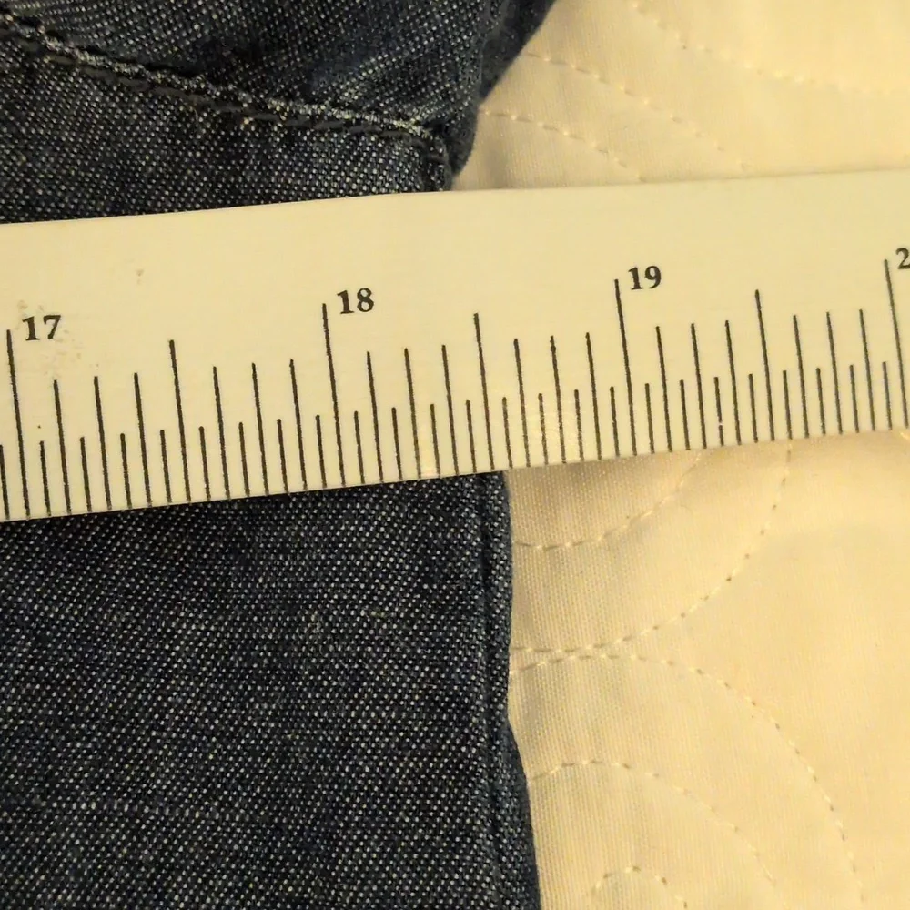 Chico's Denim Button Down Top - Picture 8 of 11